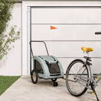 vidaXL Hondenfietstrailer oxford stof en ijzer grijs, Verzenden