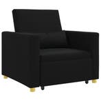 Slaapbank Zwart | 70% Korting | Retour Deal, Huis en Inrichting, Gebruikt, 90 cm, Eenpersoons, Verzenden