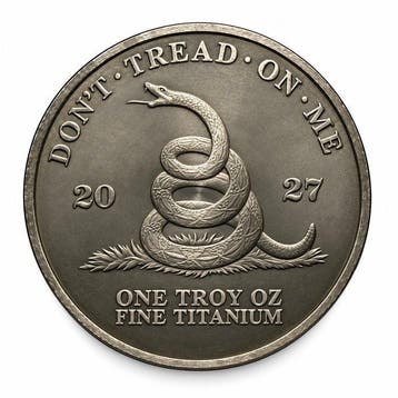 Verenigde Staten. 5 x 2027 1 oz Titanium Dont Tread on Me