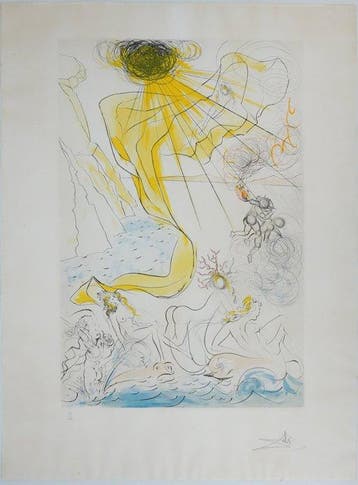 Salvador Dali (1904-1989) - Le Triomphe de Vénus, Antiquités & Art