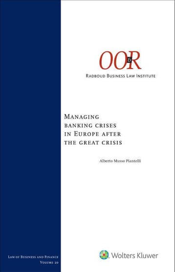 Managing banking crises in Europe after the great crisis, Boeken, Verzenden, Zo goed als nieuw