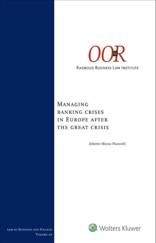Managing banking crises in Europe after the great crisis, Livres, Science, Envoi