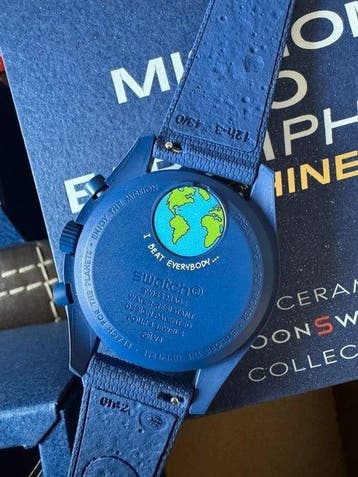 Omega x Swatch - Mission to Earthphase Moonshine Gold - Sans, Bijoux, Sacs & Beauté, Montres | Hommes