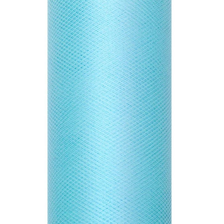 Turquoise Tule Rol 15cm 9m, Hobby en Vrije tijd, Feestartikelen, Nieuw, Verzenden