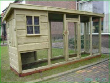 konijnenhok met ren konijnenflat groot konijnenren op maat, Dieren en Toebehoren, Ophalen, Nieuw, Hok, Chinchilla