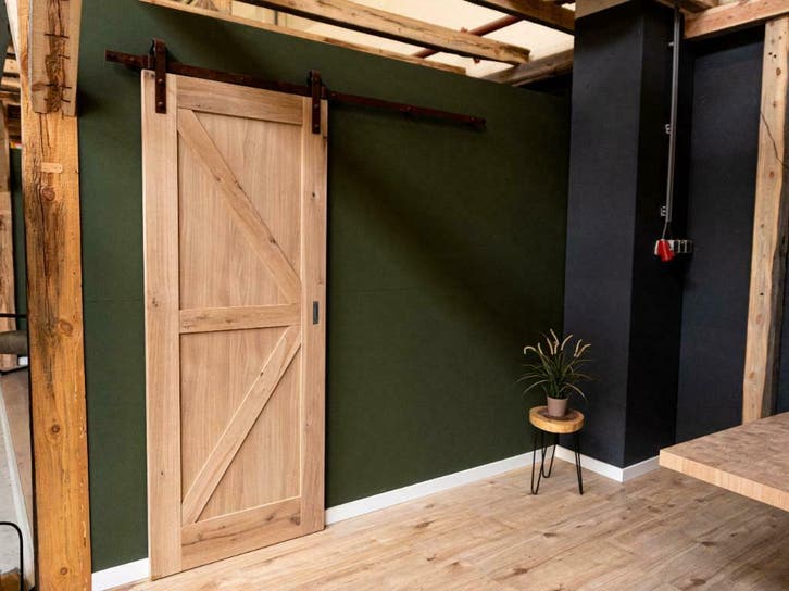 Eiken deur | Binnendeur | Houten deur | Schuifdeur, Doe-het-zelf en Bouw, Deuren en Vliegenramen, 80 tot 100 cm, Schuifdeur, Nieuw