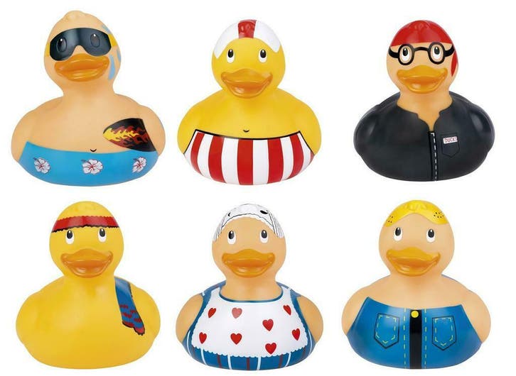 Doos assorti 6 st badeend Large 25 cm, Maison & Meubles, Salle de bain | Linge de bain & Accessoires, Enlèvement ou Envoi