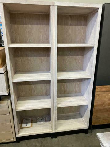 Boekenkast drift wood, vintage white (nieuw, outlet), Huis en Inrichting, Nieuw, Overige houtsoorten, Met plank(en)