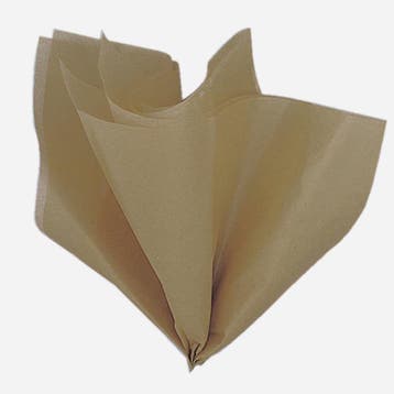 Vloeipapier Goud 30,6cm 5st, Verzenden, Nieuw