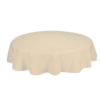 Tafelkleed Rond Ivory Geel 132cm Ø - Treb SP, Verzenden, Nieuw, Overige kleuren, Tafelkleed of Tafelzeil