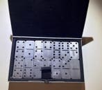 Bordspel - Domino Edelstahl - Metaal Aluminium, Antiek en Kunst