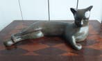 P. Chenet Foundry - Figuur - Grote Kat - 23 cm - Brons, Antiek en Kunst