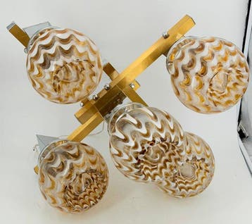 Lampe à suspendre - Laiton, Métal, Antiek en Kunst