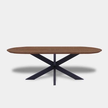 Tafel Plat Ovaal Eikenhout  Matrix  300x100, Nieuw