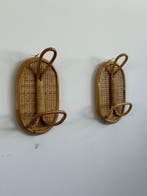 Kapstok (2) - Bamboe, Rattan - Mid-Century