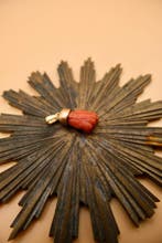Bloedkoraal - 18 karaat - Geel goud - Hanger, Antiek en Kunst, Curiosa en Brocante