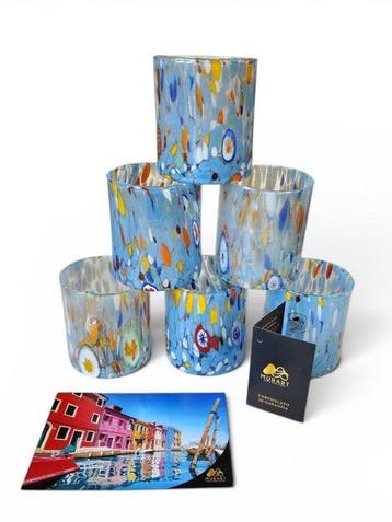 MurArt - MurArt - Drinkset (6) - Glas - Murrine Millefiori