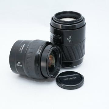 Minolta AF 70-210mm + AF ZOOM Xi 28-80mm 1:4-5.6 Cameralens