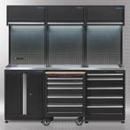 Datona Werkplaatsinrichting PREMIUM met RVS werkblad 204 cm, Ophalen of Verzenden, Nieuw