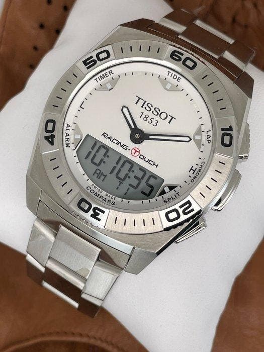 Tissot - T-Touch Racing MOP - T002.520.17.111.00 - Homme -, Handtassen en Accessoires, Horloges | Heren