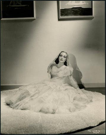 George Hurrell (1904-1992) - Joan Crawford in a Bridal Gown,