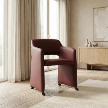 Leren eetkamerstoel Icon - Toledo Bordeaux (donkerrood), Huis en Inrichting, Stoelen, Bohemian, Eigentijds, Industrieel, Klassiek, Modern, Retro, Romantisch, Scandinavisch, Vintage