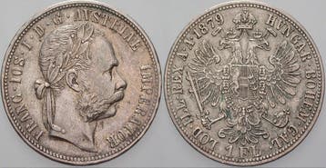 1 Florin 1879 Haus Habsburg Franz Joseph I 1848-1916, Verzenden