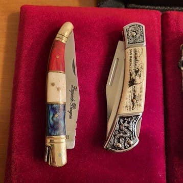 Themacollectie - Set nr. 4 vouwmessen outdoor vintage voor