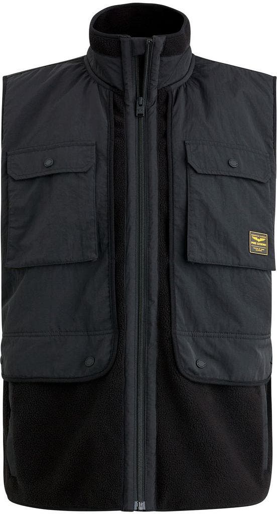 PME Legend Fleece Bodywarmer Zwart maat Maat 38/40 (M) Heren, Kleding | Heren, Jassen | Winter, Zwart, Nieuw, Verzenden