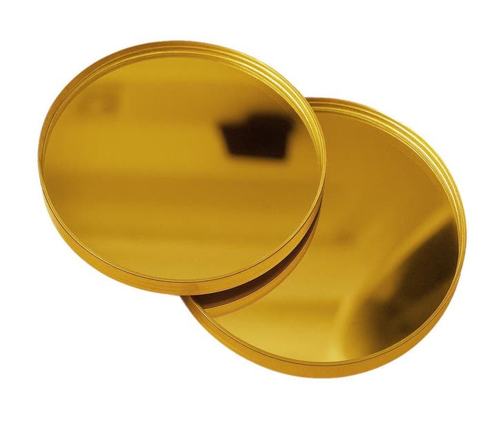 Set van 30 kleine ronde spiegeltjes (3x30 mm, goud), Doe-het-zelf en Bouw, Gereedschap | Overige machines, Nieuw, Verzenden