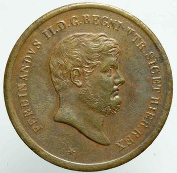 Italie, Royaume des deux Siciles Ferdinand II. 10 Tornesi