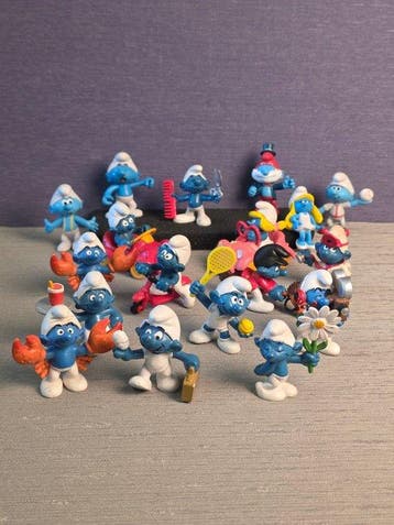 Peyo - Figure - Smurfs in Cars and More (20) - Caoutchouc
