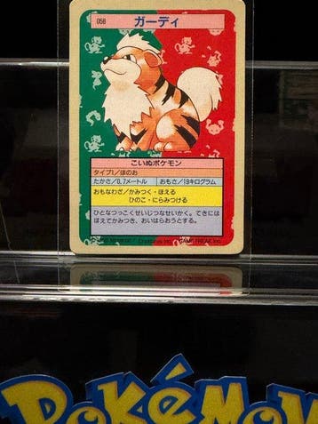 Pokémon - 2 Card - Vintage 1997 Japan Topsun Card Growlithe