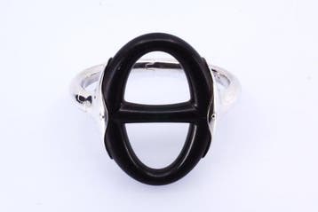 Hermès - Armband - Chaine dAncre Wood Bangle ST - Zilver,