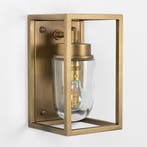 Strak & modern Wandlamp In-Outdoor Fitzroy Antiek Messing, Verzenden, Nieuw