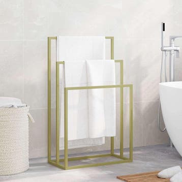 vidaXL Handdoekenrek vrijstaand 48x24x79 cm ijzer, Huis en Inrichting, Verzenden, Nieuw