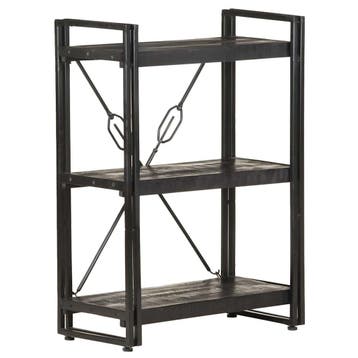 vidaXL Boekenkast met 3 schappen 60x30x80 cm massief, Verzenden, Nieuw