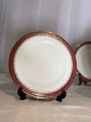 Limoges - Assiette de service (6) - plates en porcelaine -