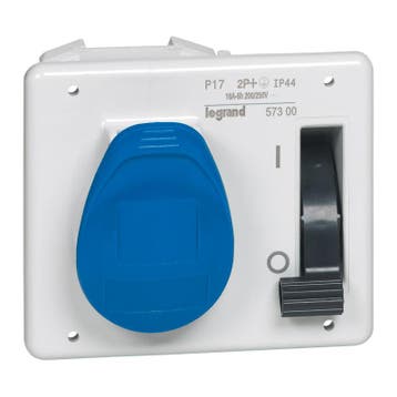 Prise encastrée Legrand 230V 16A 3P IP44 P17 avec serrure -, Bricolage & Construction, Verzenden