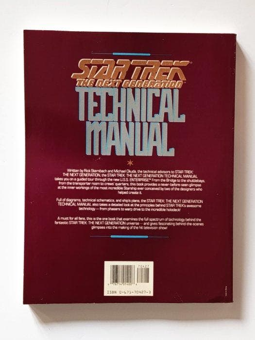 Book Star Trek : The Next Generation - Technical Manual -, Verzamelen, Film en Tv