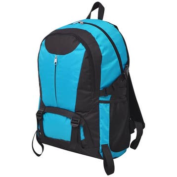 vidaXL Hiking rugzak 40 L zwart en blauw, Verzenden