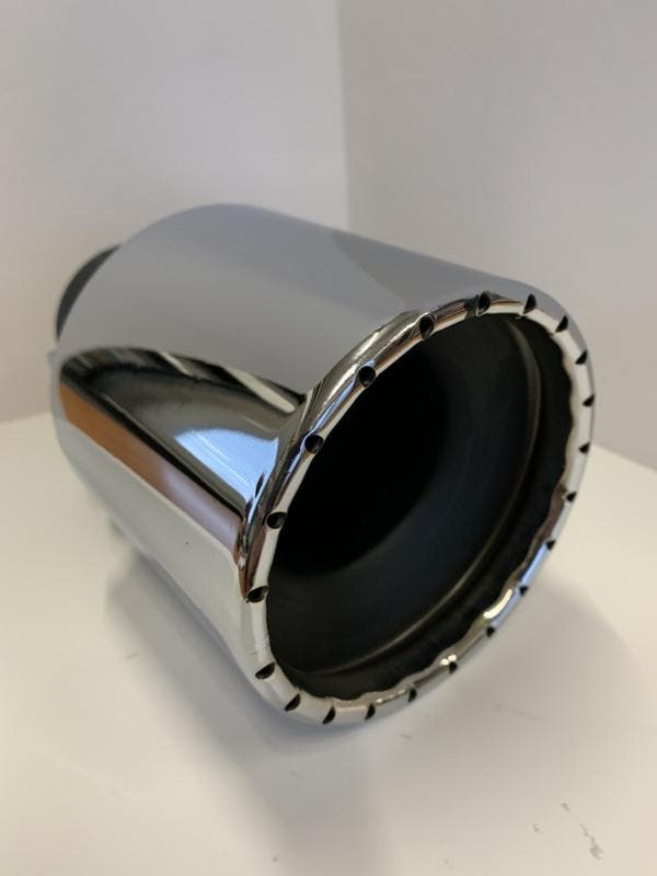 Uitlaat sierstuk 103 mm rond 44-57mm aansluiting, Autos : Pièces & Accessoires, Systèmes d'échappement, Enlèvement ou Envoi