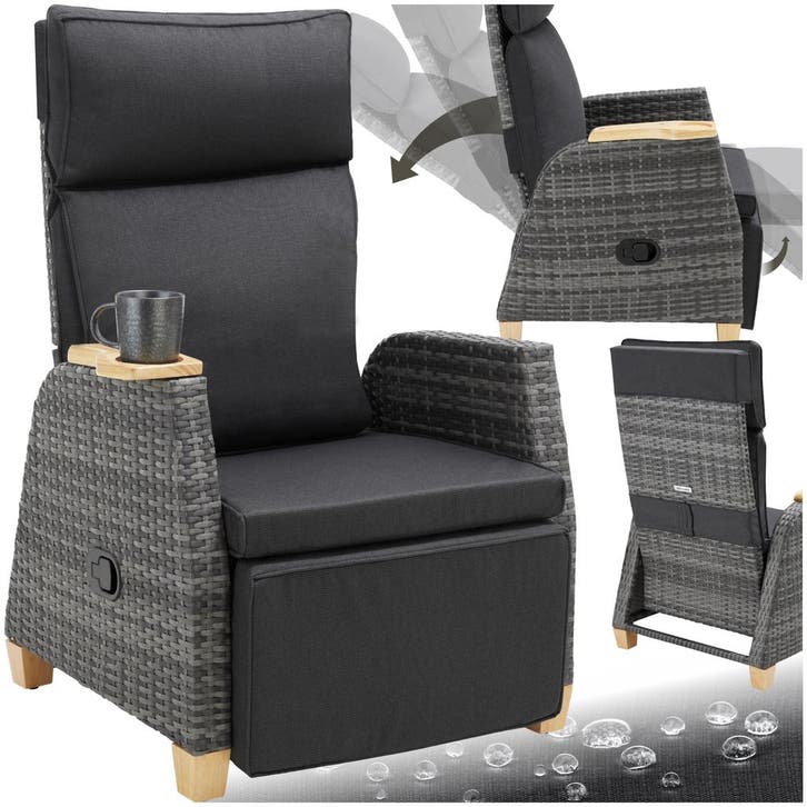 wicker fauteuil Pescara met aluminium frame, Tuin en Terras, Tuinsets en Loungesets, Verzenden