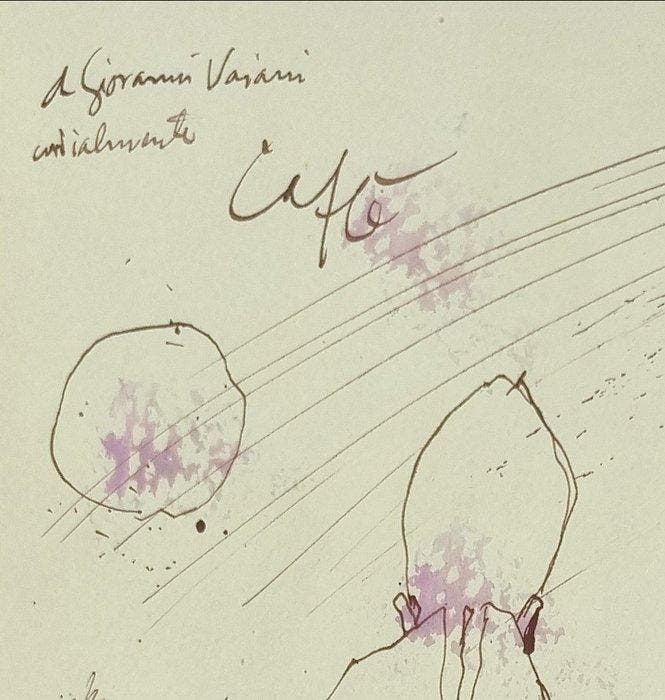 Nino Caffè (1908-1975) - Cardinale che guarda il Cupolone, Antiquités & Art, Art | Objets design