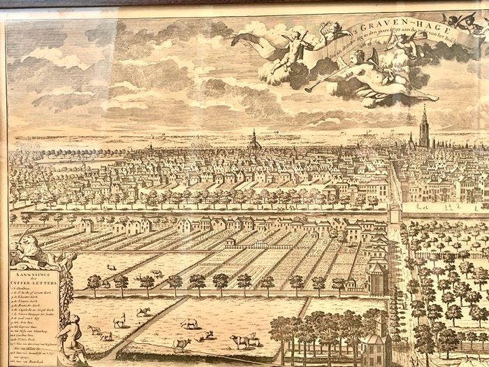 Bofchverloon (XVIII) - Vue de Den Haag ( La Haye), Antiquités & Art, Antiquités | Autres Antiquités