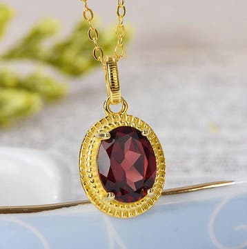 Zonder minimumprijs - Ketting met hanger - 18 karaat Zilver,