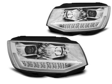 VW T6 Chrome edition LED Tube DRL LED koplamp units, Verzenden, Nieuw, Volkswagen