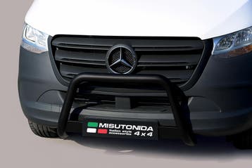 Pushbar | Mercedes Sprinter 2018- | zwart Medium Bar RVS CE-, Verzenden