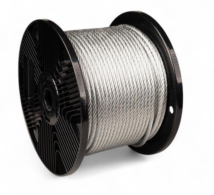 Verzinkte Staalkabel 3mm 7x7 op katrol, Tuin en Terras, Overige Tuin en Terras, Verzenden