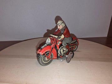 Huki - Jouet en étain - Huki Tinplate & Clockwork Motorcycle